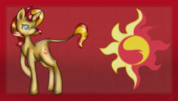 Size: 3800x2159 | Tagged: safe, artist:ilynalta, sunset shimmer, classical unicorn, pony, g4, female, high res, horn, leonine tail, solo