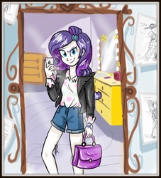 Size: 738x814 | Tagged: safe, artist:vago-xd, rarity, fanfic:a school crush, equestria girls, g4, fanfic, fanfic art, female, selfie, solo