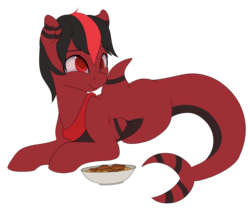 Size: 1280x1064 | Tagged: safe, artist:rue-willings, oc, oc only, oc:red pone, original species, shark pony, red and black oc, scrunchy face, solo