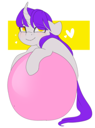 Size: 1280x1717 | Tagged: safe, artist:rue-willings, oc, oc only, pony, unicorn, ball, crying, curved horn, horn, solo