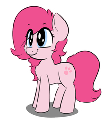 Size: 851x941 | Tagged: safe, artist:pink-dooples, oc, oc only, oc:sugar doodle, cute, smiling, solo