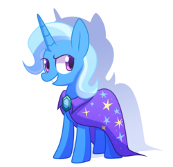 Size: 2200x2131 | Tagged: safe, artist:yaco, trixie, pony, unicorn, g4, female, high res, looking back, simple background, smirk, solo, transparent background, trixie's cape, vector
