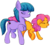 Size: 2932x2654 | Tagged: safe, artist:limeylassen, tote bag (g4), twinkleworks, crusaders of the lost mark, g4, my little pony: friendship is magic, background pony, clothes, duo, duo female, duster, female, high res, maid, mare