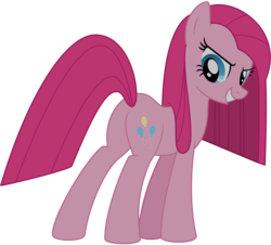 Size: 8000x7217 | Tagged: safe, artist:emberfiremane, pinkie pie, g4, absurd resolution, butt, female, pinkamena diane pie, plot, simple background, solo, transparent background