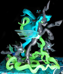 Size: 544x640 | Tagged: safe, queen chrysalis, changeling, g4, fan series, figure, guardians of harmony, irl, photo, toy