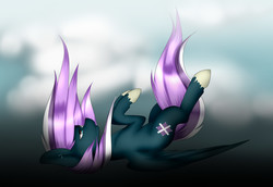 Size: 2607x1791 | Tagged: safe, artist:itsizzybel, oc, oc only, pegasus, pony, falling, solo