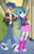 Size: 2760x4280 | Tagged: safe, artist:themexicanpunisher, flash sentry, sonata dusk, equestria girls, g4, male, senata, shipping, straight