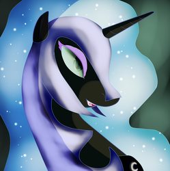 Size: 2024x2030 | Tagged: safe, artist:yukiwolflove, nightmare moon, g4, female, high res, solo