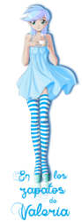Size: 2113x5669 | Tagged: safe, artist:the-black-terror, oc, oc only, oc:frozen rose, human, clothes, coffee, dress, humanized, humanized oc, simple background, socks, solo, thigh highs, transparent background