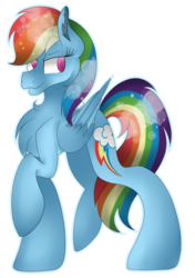 Size: 600x854 | Tagged: safe, artist:forestemni, rainbow dash, g4, female, raised hoof, simple background, solo, transparent background