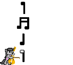 Size: 264x236 | Tagged: safe, artist:mega-poneo, octavia melody, earth pony, pony, g4, animated, bipedal, cello, female, gif, hoof hold, mega man (series), megapony, music, music notes, musical instrument, pixel art, playing, simple background, solo, sprite, transparent background, video game