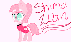 Size: 1024x612 | Tagged: safe, artist:ryuzaki-kyu, pony, cute, ponified, shima luan, shimabetes, solo, super planet dolan