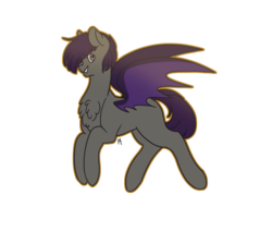 Size: 2000x1700 | Tagged: safe, artist:liefsong, oc, oc only, oc:nolegs, bat pony, pony, simple background, solo, transparent background