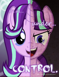 Size: 2000x2577 | Tagged: safe, artist:starbat, starlight glimmer, pony, unicorn, two sided posters, g4, evil, female, good, high res, solo, two sides