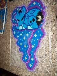 Size: 1024x1365 | Tagged: safe, artist:foxofshadows, princess luna, g4, craft, irl, perler beads, photo, solo