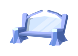 Size: 458x330 | Tagged: safe, artist:misteraibo, .svg available, bench, crystal, crystal empire, no pony, simple background, svg, transparent background, vector