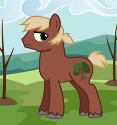 Size: 494x529 | Tagged: safe, artist:saby, derpibooru exclusive, oc, oc only, oc:grandpa appleseed, earth pony, pony, .svg available, apple family, apple family member, apple tree, bobbed tail, buff, facial hair, headcanon, lidded eyes, looking at you, male, muscles, outdoors, ponytail, sapling, short tail, side view, sideburns, smiling, solo, stallion, standing, svg, sweet apple acres, tree, unshorn fetlocks, vector