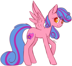 Size: 1091x990 | Tagged: safe, artist:doekitty, oc, oc only, oc:springwater blossom, pegasus, pony, simple background, solo, transparent background