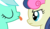 Size: 2128x1253 | Tagged: safe, artist:arifproject, bon bon, lyra heartstrings, sweetie drops, earth pony, pony, g4, bon bon is not amused, duo, eyes closed, simple background, tongue out, transparent background, unamused, vector