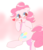 Size: 1920x2227 | Tagged: safe, artist:monon0, pinkie pie, earth pony, pony, g4, bipedal, blushing, cute, diapinkes, dock, female, heart, looking back, mare, open mouth, solo