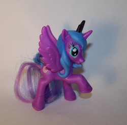 Size: 1273x1260 | Tagged: safe, photographer:kisscurl, princess luna, g4, irl, mcdonald's, mcdonald's happy meal toys, photo, solo, toy