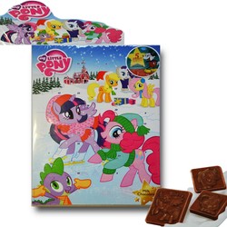 Size: 1000x1000 | Tagged: safe, applejack, fluttershy, pinkie pie, rarity, spike, twilight sparkle, alicorn, pony, g4, official, advent calendar, chocolate, crossover, disney, food, irl, merchandise, mickey mouse, photo, stock image, twilight sparkle (alicorn)