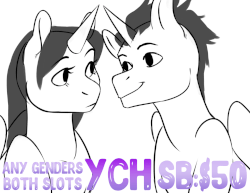 Size: 1280x987 | Tagged: safe, artist:somepony-ul, animated, commission, couple, cute, digital art, gif, gift art, kissing, romance, your character here