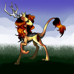 Size: 1024x1024 | Tagged: safe, artist:brainiac, oc, oc only, kirin, pony, female, full body, mare, solo