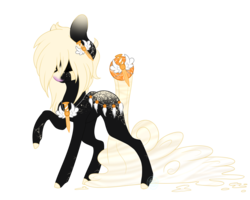 Size: 2500x2000 | Tagged: safe, artist:immagoddampony, oc, oc only, oc:flaire, orbite, original species, high res, simple background, solo, transparent background