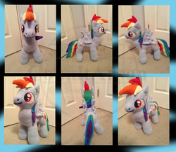 Size: 744x647 | Tagged: safe, artist:cobaltarson, rainbow dash, g4, irl, photo, plushie, solo