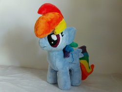 Size: 1024x768 | Tagged: safe, artist:bassplushproductions, rainbow dash, g4, irl, photo, plushie, solo