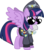 Size: 5000x5707 | Tagged: safe, artist:lman225, commander easy glider, twilight sparkle, alicorn, pony, g4, testing testing 1-2-3, absurd resolution, ancient wonderbolts uniform, aviator sunglasses, clothes, cosplay, costume, female, hat, jacket, mare, simple background, solo, spread wings, sunglasses, transparent background, twilight sparkle (alicorn), vector, wings