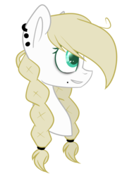 Size: 1096x1440 | Tagged: safe, artist:despotshy, oc, oc only, braid, bust, portrait, simple background, solo, transparent background