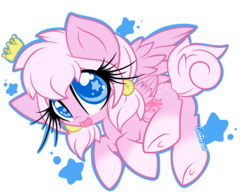 Size: 2500x1956 | Tagged: safe, artist:starlightlore, oc, oc only, oc:almond bloom, simple background, solo, starry eyes, transparent background, wingding eyes
