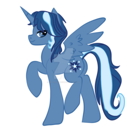 Size: 1024x1024 | Tagged: safe, artist:magicpebbles, oc, oc only, oc:starbright, alicorn, pony, alicorn oc, simple background, solo, transparent background, watermark