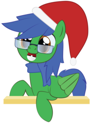 Size: 2000x2649 | Tagged: safe, artist:mintysketch, oc, oc only, oc:lucky cresent, pegasus, pony, glasses, high res, minty's christmas ponies, poké ball, pokémon, simple background, solo, to saddlebags and back again, transparent background, vector