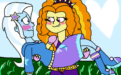 Size: 1000x625 | Tagged: safe, artist:ktd1993, adagio dazzle, trixie, equestria girls, g4, 1000 hours in ms paint, blushing, ms paint