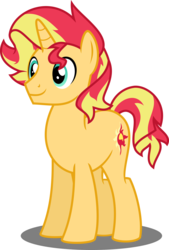 Size: 4000x5903 | Tagged: safe, artist:orin331, sunset shimmer, pony, unicorn, equestria girls, g4, absurd resolution, handsome, male, my little colt, pretty boy, rule 63, simple background, smiling, solo, sunset glare, transparent background, vector