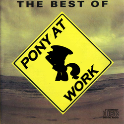 Size: 639x637 | Tagged: safe, artist:yakoushi, applejack, earth pony, pony, g4, album cover, cover, female, mare, men at work, parody, ponified, ponified album cover, song in the comments, song in the description