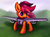 Size: 1000x742 | Tagged: safe, artist:xbi, scootaloo, original species, plane pony, pony, g4, clothes, costume, cute, cutealoo, female, plane, planeified, scootaloo can fly, scootaplane, smiling, solo