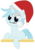 Size: 2000x2853 | Tagged: safe, artist:mintysketch, oc, oc only, oc:sliver script, pony, unicorn, hat, high res, minty's christmas ponies, santa hat, simple background, solo, to saddlebags and back again, transparent background, vector