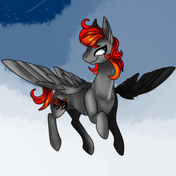 Size: 1024x1024 | Tagged: safe, artist:brainiac, oc, oc only, pegasus, pony, female, flying, full body, mare, solo