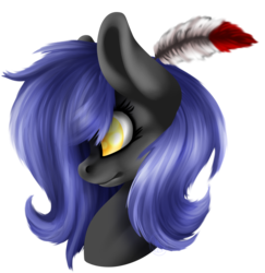 Size: 1604x1652 | Tagged: safe, artist:immagoddampony, oc, oc only, oc:cloudy night, bust, portrait, simple background, solo, transparent background