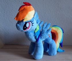 Size: 1024x878 | Tagged: safe, artist:fafatacle, rainbow dash, g4, irl, photo, plushie, solo