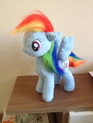 Size: 1024x1365 | Tagged: safe, artist:laurilolly-crafts, rainbow dash, g4, irl, photo, plushie, solo