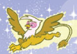Size: 521x366 | Tagged: safe, artist:tony fleecs, idw, gilda, griffon, g4, spoiler:comic, cropped, female, flying, lowres, solo, spread wings, tinkerbell