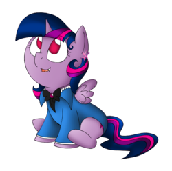 Size: 604x598 | Tagged: safe, artist:stuflox, twilight sparkle, alicorn, pony, vampire, the count of monte rainbow, g4, clothes, female, filly, mondego, monsparkle, simple background, solo, the count of monte cristo, transparent background, twilight sparkle (alicorn)