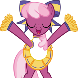 Size: 11070x11097 | Tagged: safe, artist:cyanlightning, cheerilee, g4, the cart before the ponies, .svg available, absurd resolution, cheerileeder, cheerleader, female, simple background, solo, transparent background, vector