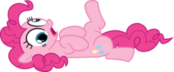 Size: 5000x2078 | Tagged: safe, artist:lman225, pinkie pie, earth pony, pony, g4, derp, female, open mouth, pinkie derp, silly, silly pony, simple background, solo, transparent background, vector