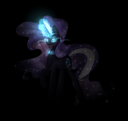 Size: 1800x1700 | Tagged: safe, artist:soundwavepie, nightmare rarity, pony, g4, female, glowing horn, horn, solo
